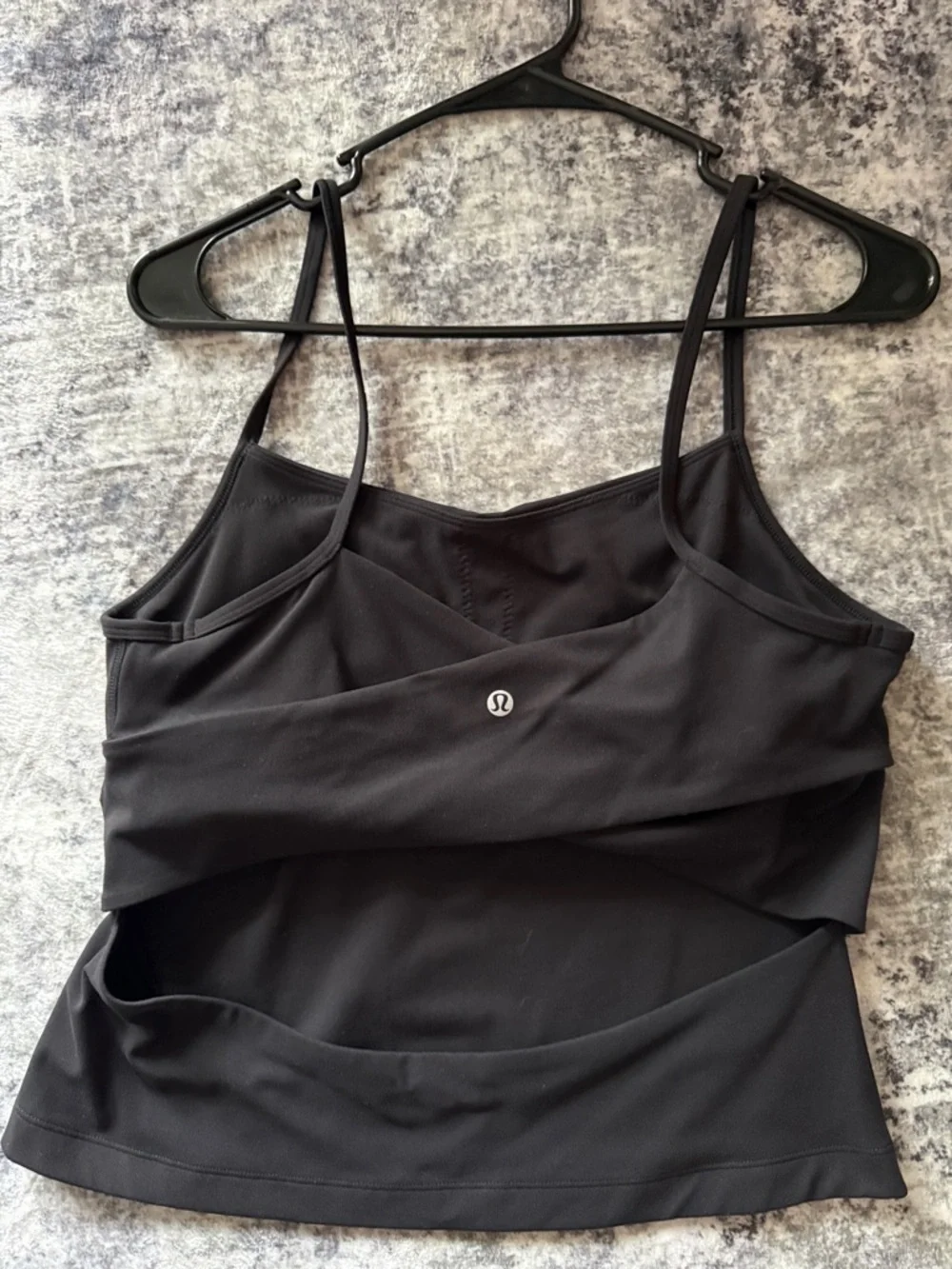 lululemon athletica Black Strappy Layered Tank Top